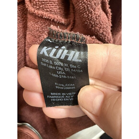 KUHL ASCENDYR HOODIE RUST RED WOMENS XPOCKETS FULL ZIP SWEATSHIRT WARM Xs - Picture 5 of 8